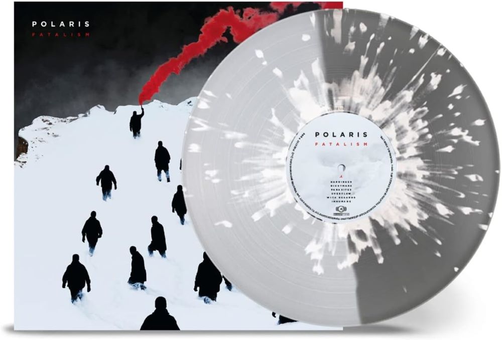 Polaris Fatalism Vinyl LP Silver/Clear Split w/White Splatter Colour 2023