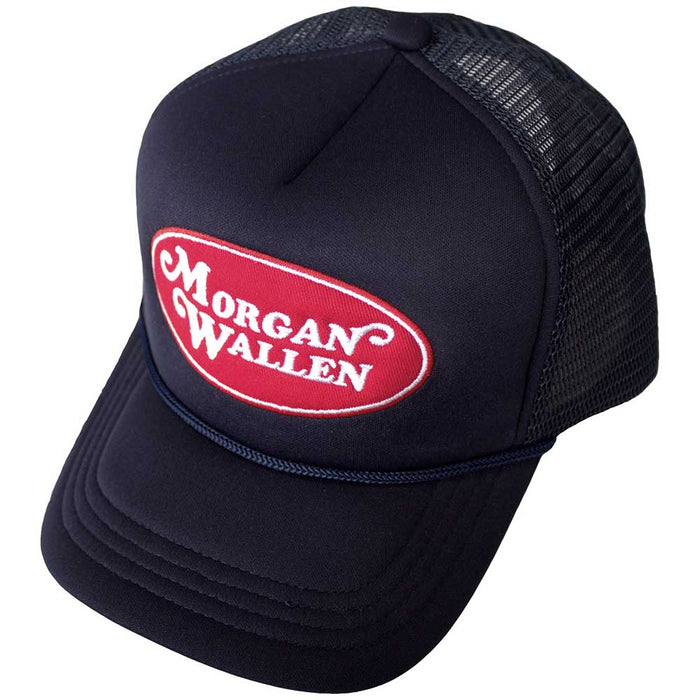 Morgan Wallen Oval Logo Navy Blue Baseball Cap Hat