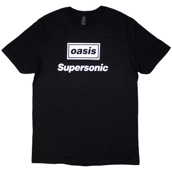 Oasis Supersonic Title Black Small T-Shirt