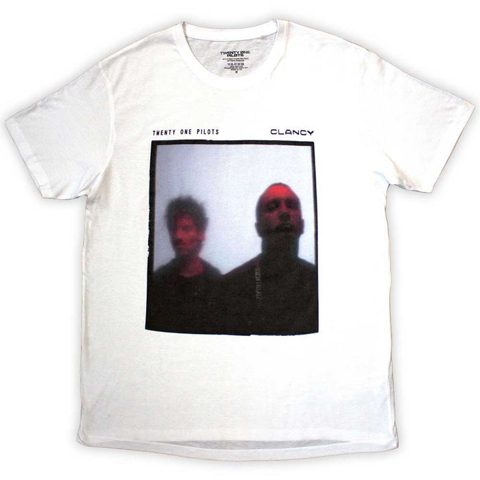 Twenty One Pilots Red Film White Large T-Shirt