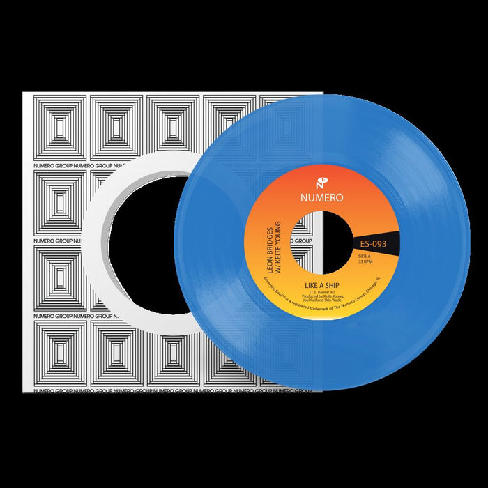 Leon Bridges & Pastor T. L. Barrett Like A Ship 7" Vinyl Single Clear Blue Colour Due Out 14/06/24