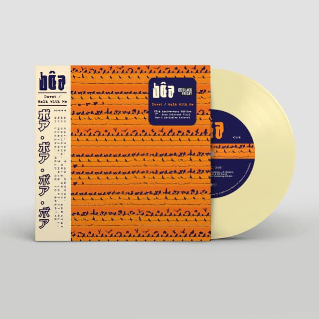 boa Duvet / Walk With Me 7"" Vinyl Single Bone Colour RSD Black Friday 2026 Due Out 27/11/26
