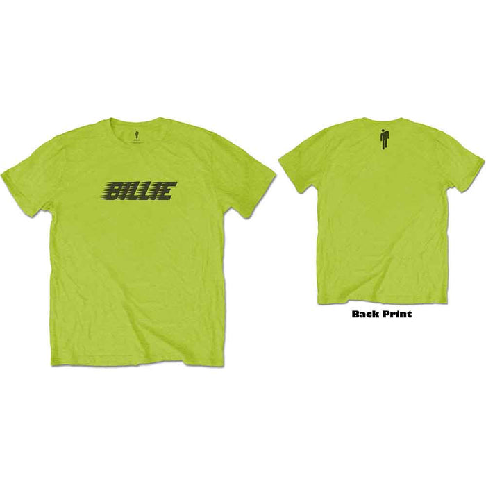 Billie Eilish Racer Logo & Blohsh Lime Green Small T-Shirt