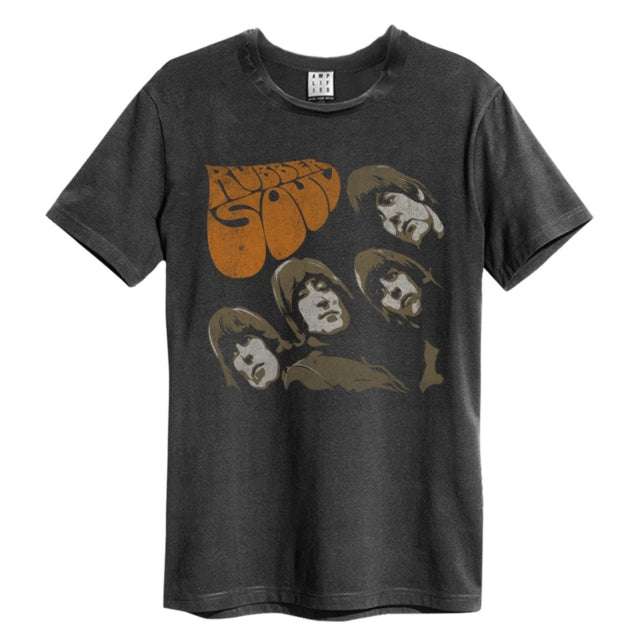 The Beatles Rubber Soul Amplified Charcoal X-Large Unisex T-Shirt