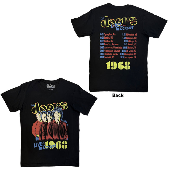 The Doors Live In Concert '68 Black Large T-Shirt