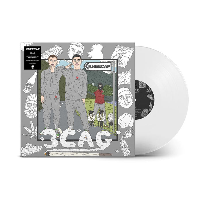 KNEECAP 3CAG Vinyl LP Assai Exclusive Baggie (Crystal Clear) Colour