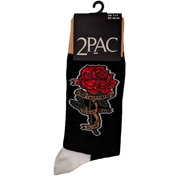 Tupac Unisex Ankle Socks: Rose (Uk Size 7 - 11)