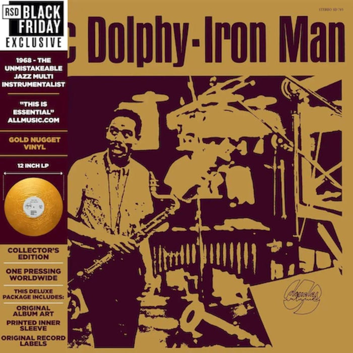 Eric Dolphy Iron Man Vinyl LP Marble Gold Colour Black Friday 2023