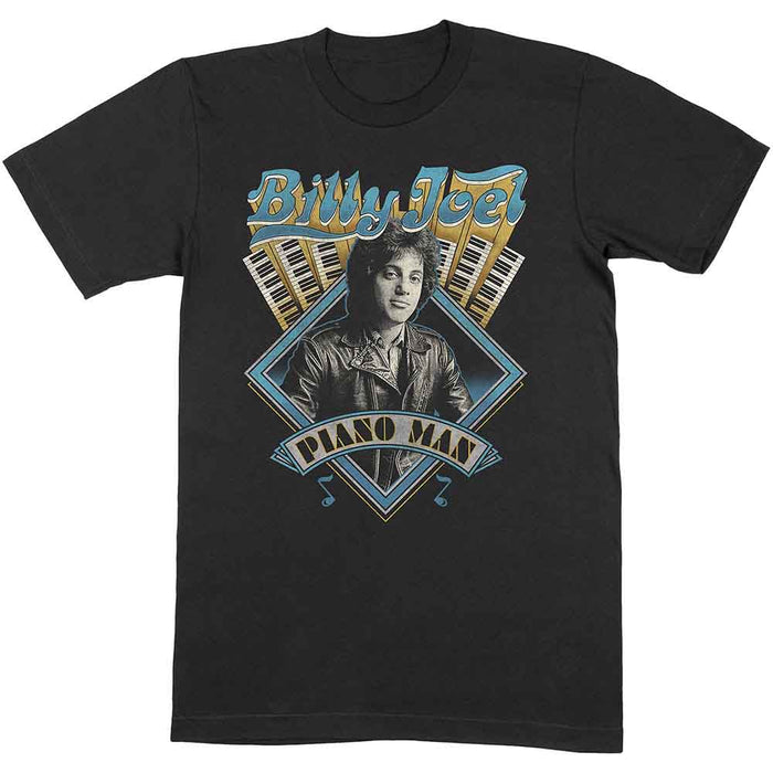 Billy Joel Piano Man Black XX-Large T-Shirt