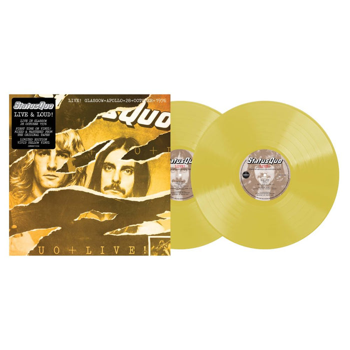 Status Quo Live In Glasgow 28th October 1976 Vinyl LP Due Out 28/08/26