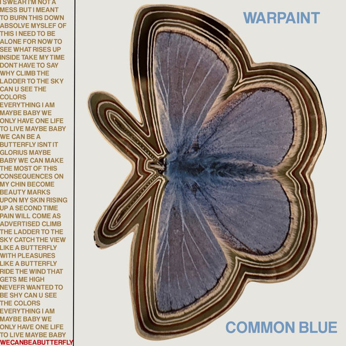 Warpaint Common Blue / Underneath 7" Vinyl Single Transparent Blue Colour 2024