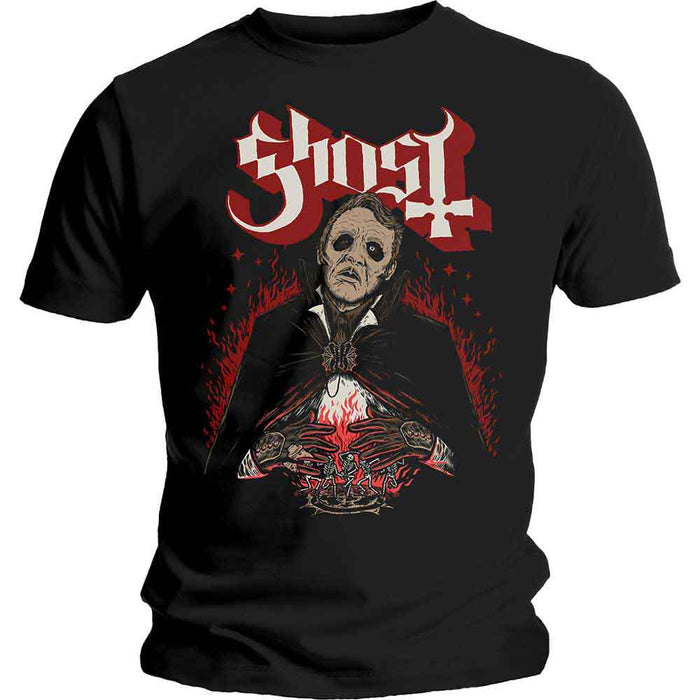 Ghost Red Dance Macabre Black X-Large T-Shirt