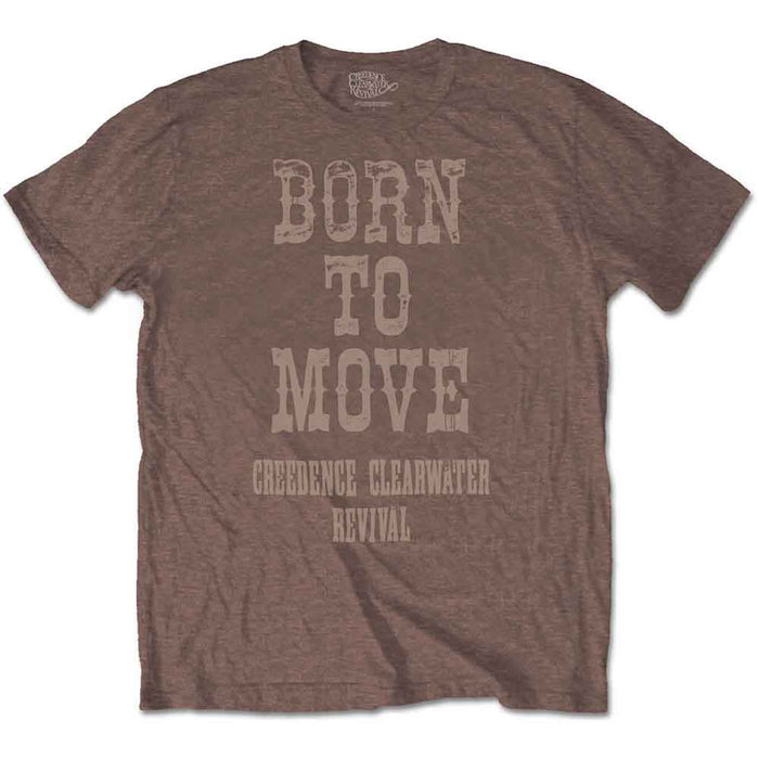 Creedence Clearwater Revival Born To Move Chestnut Brown XX-Large T-Shirt