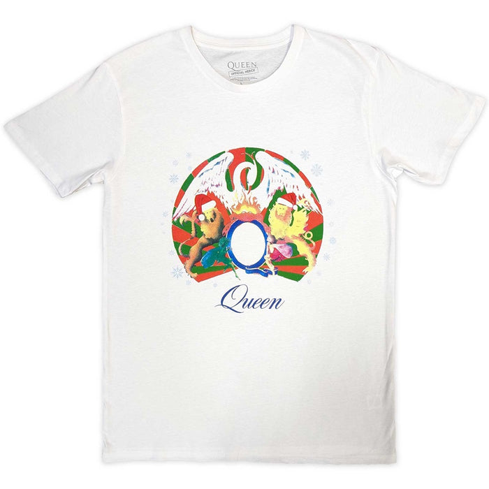 Queen Snowflake Crest White X-Large T-Shirt