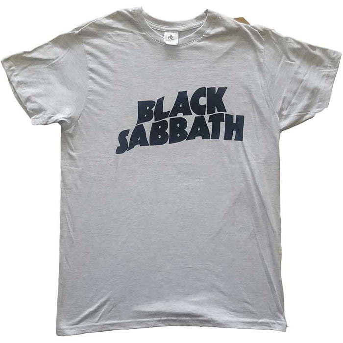 Black Sabbath Black Wavy Logo Grey X-Large T-Shirt