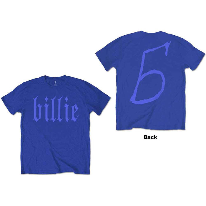 Billie Eilish Billie 5 Blue Small T-Shirt