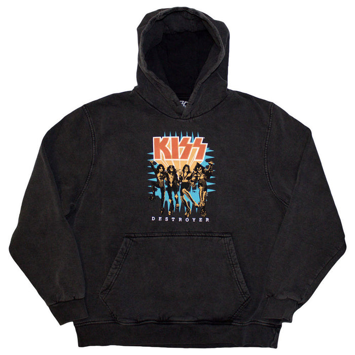 Kiss Destroyer Charcoal Grey Small Hoodie