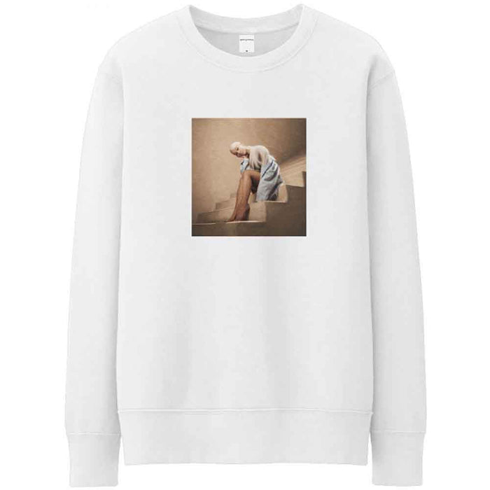 Ariana Grande Staircase White Large Sweatshirt