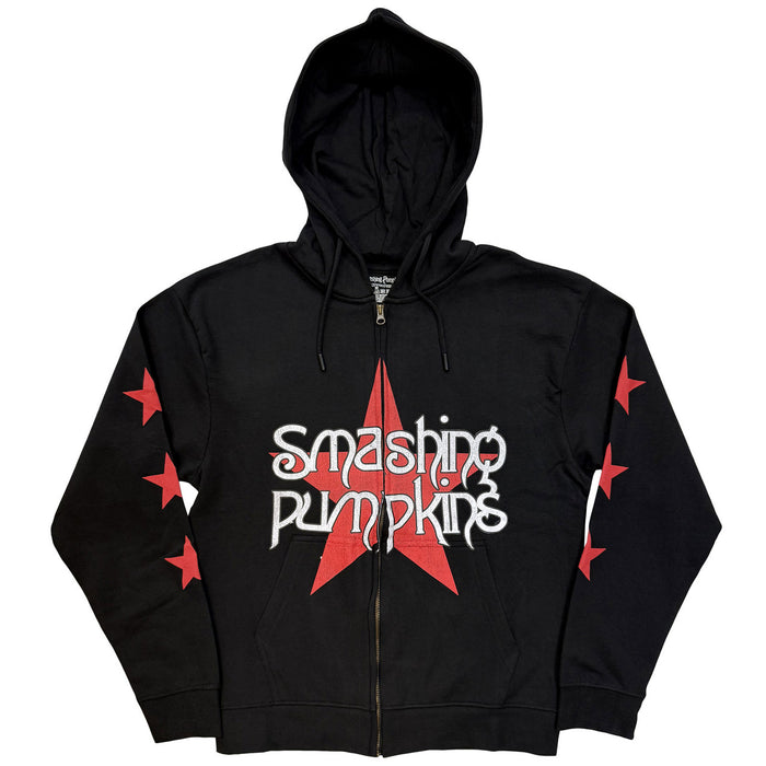The Smashing Pumpkins Star Logo Black XL Zipped Hoodie
