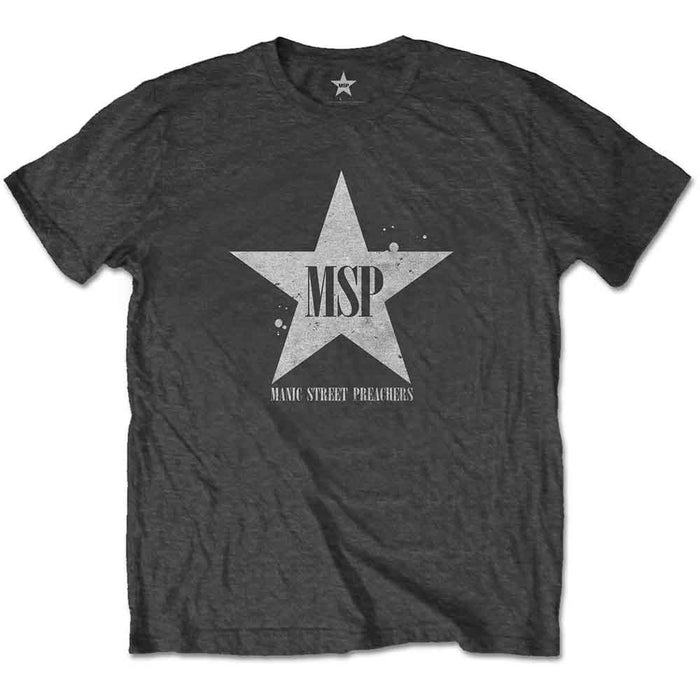 Manic Street Preachers Charcoal Grey Large Unisex T-Shirt