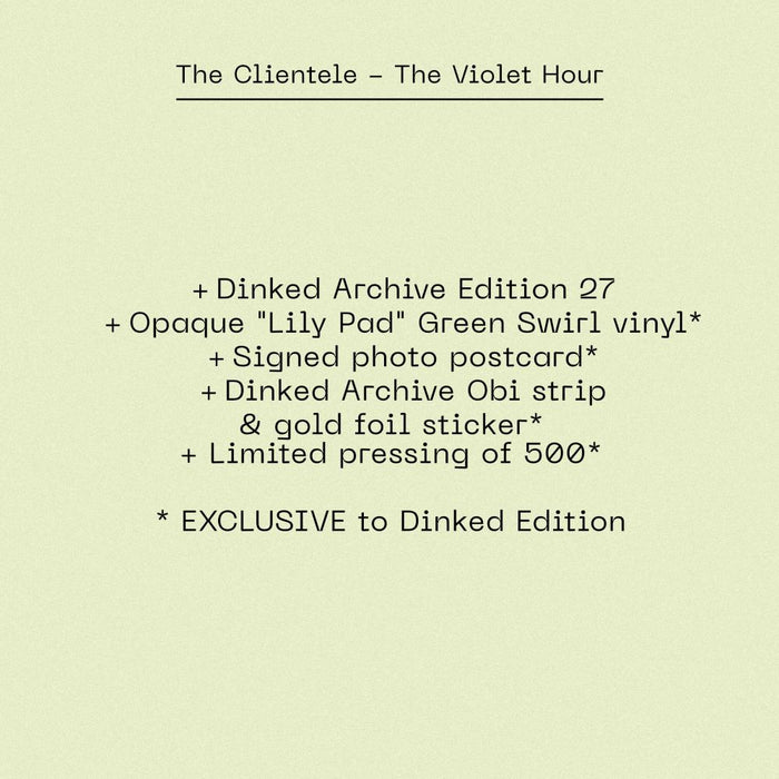 The Clientele The Violet Hour Vinyl LP Dinked Edition #369 2025