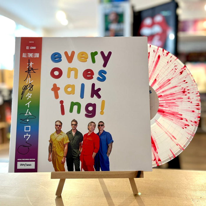 All Time Low Everyone's Talking Vinyl LP Signed Assai Obi Edition White w/Red Accents Colour 2025