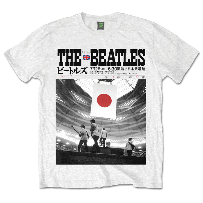 The Beatles Live At The Budokan White Large Unisex T-Shirt