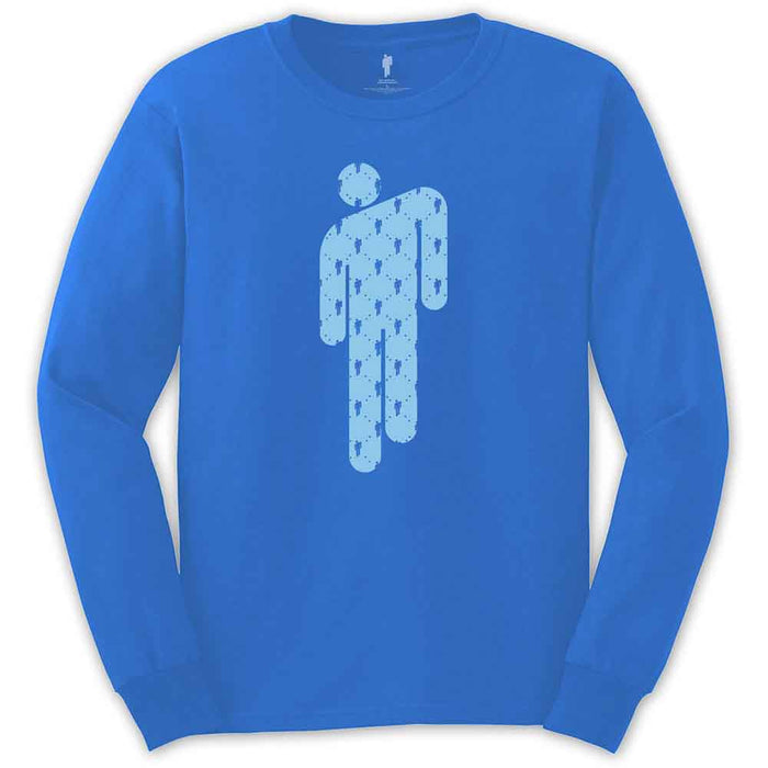 Billie Eilish Manonman Mid Blue Long Sleeve Small T-Shirt