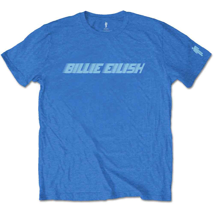 Billie Eilish Racer Logo Blue X-Large Unisex T-Shirt