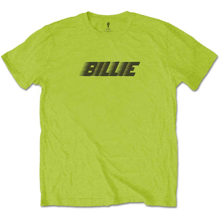 Billie Eilish Racer Logo & Blohsh Lime Green Large Unisex T-Shirt