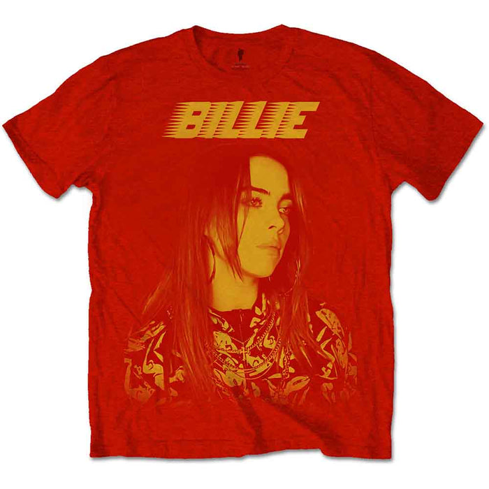 Billie Eilish Racer Logo Jumbo Red Large Unisex T-Shirt
