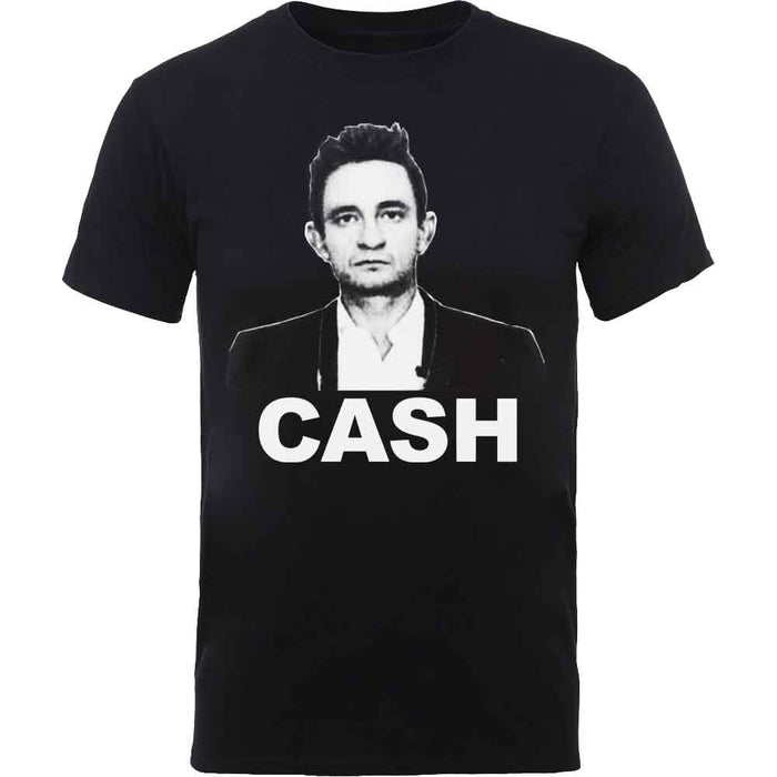 Johnny Cash Straight Stare Black X-Large Unisex T-Shirt