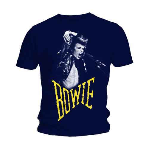 David Bowie Scream Navy Small Unisex T-Shirt