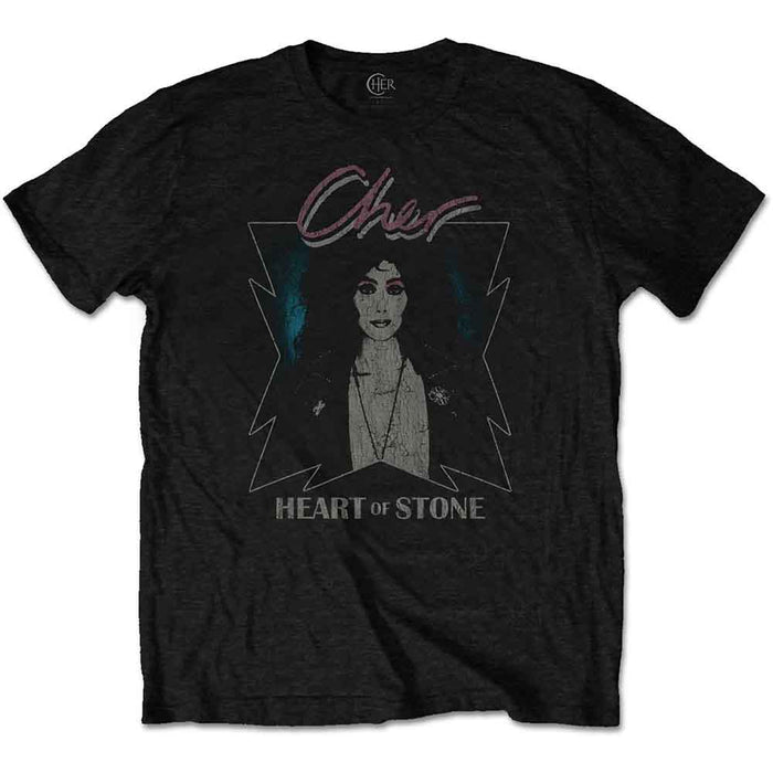 Cher Heart Of Stone Black Small Unisex T-Shirt