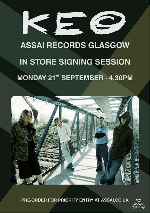KEO Put A Smile On For Me Instore Signing Session Glasgow Priority Entry with Pre-Order (4.30pm Monday 21st September 2026)