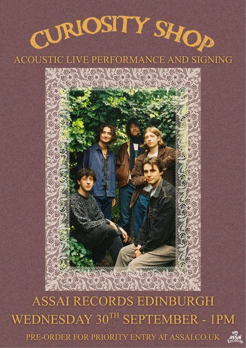 Curiosity Shop Bound For The Sky Instore Performance & Signing Edinburgh Priority Entry with Pre-Order (1pm Wednesday 30th September 2026)