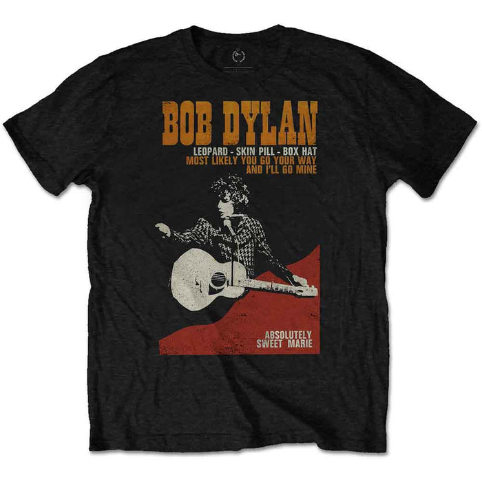 Bob Dylan Sweet Marie Black Small Unisex T-Shirt