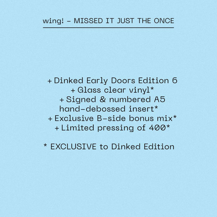 wing! MISSED IT JUST THE ONCE 2026 Dinked Early Doors #6