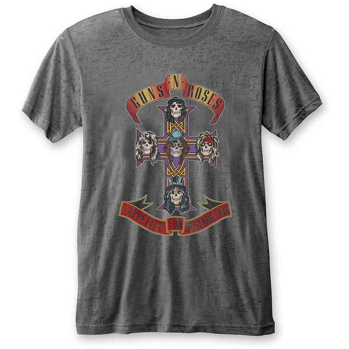 Guns N Roses Appetite For Destruction Charcoal Medium Unisex T-Shirt