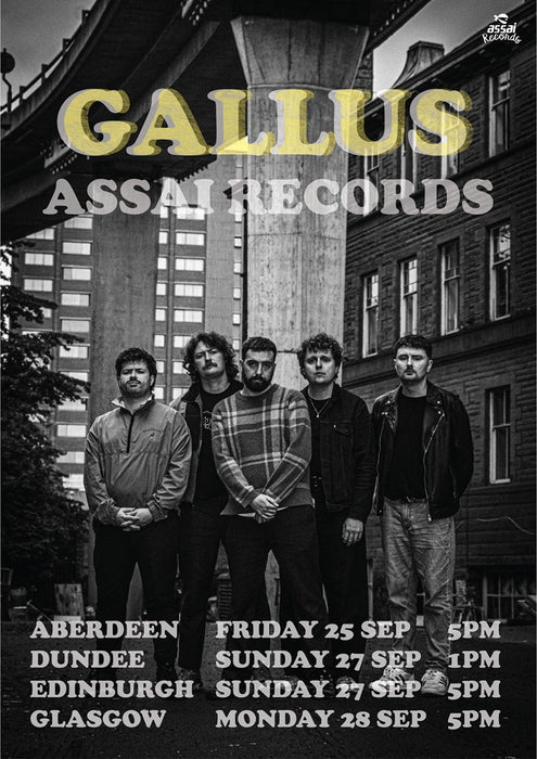 Gallus Life Is Bliss Instore Performance & Signing Edinburgh Priority Entry with Pre-Order (5pm Sunday 27th September 2026)