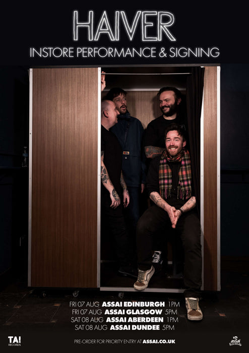 Haiver The Ghost Dance Instore Performance & Signing Glasgow Priority Entry with Pre-Order (5pm Friday 7th August 2026)