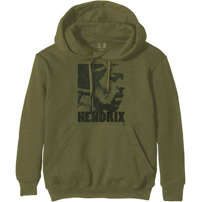 Jimi Hendrix Let Me Live Khaki Green XX-Small Hoodie