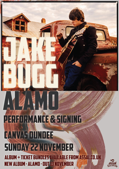 Jake Bugg Alamo Canvas Dundee Ticket Bundle Sunday 22nd November 2026