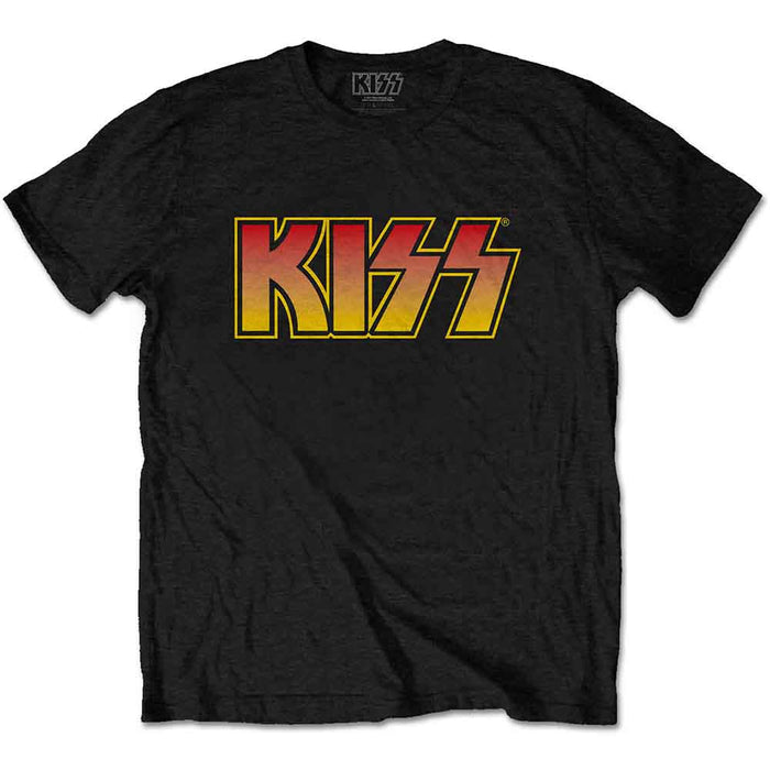 Kiss Classic Logo Black Large Unisex T-Shirt