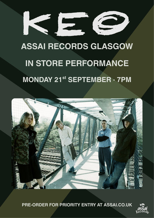 KEO Put A Smile On For Me Instore Performance Glasgow Priority Entry with Pre-Order (7pm Monday 21st September 2026)