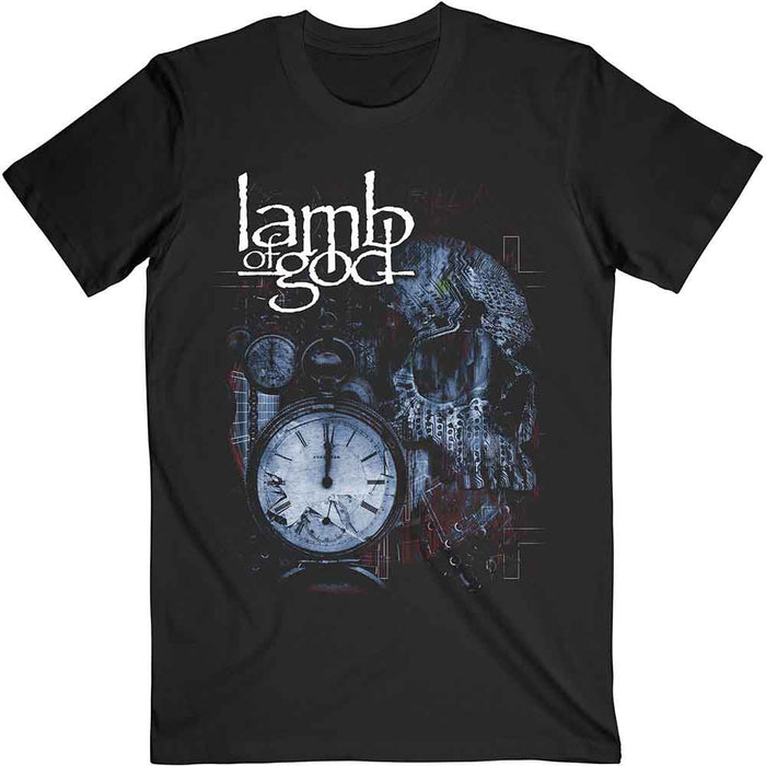 Lamb Of God Circuitry Skull Recolor Black Large Unisex T-Shirt