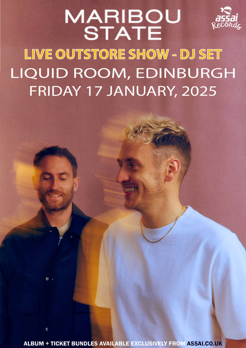 Maribou State Hallucinating DJ Set Liquid Room Edinburgh Ticket Bundle Friday 17th January 2025