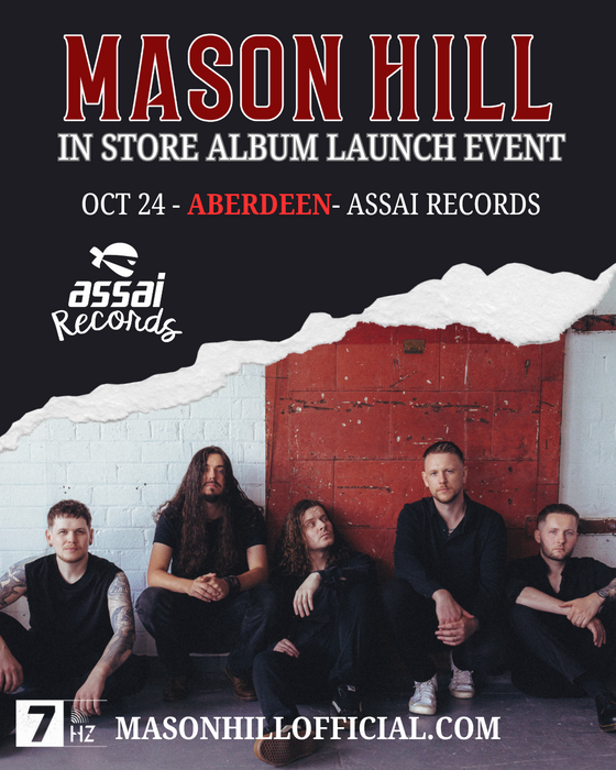 Mason Hill World So Wonderful Instore Performance & Signing Aberdeen Priority Entry with Pre-Order (5pm Saturday 24th October 2026)