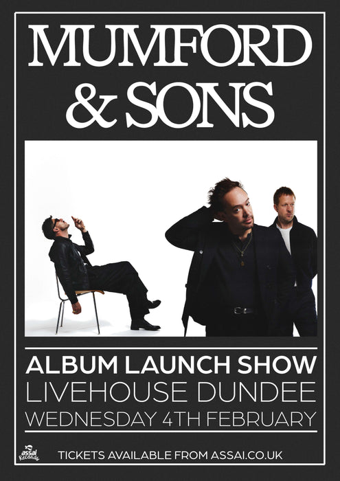 Mumford & Sons Prizefighter Early Livehouse Dundee Ticket Bundle Wednesday 4th February 2026
