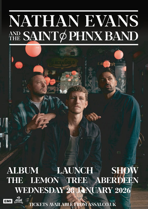 Nathan Evans & The Saint PHNX Band Angel's Share The Lemon Tree Aberdeen Ticket Bundle Wednesday 28th January 2026